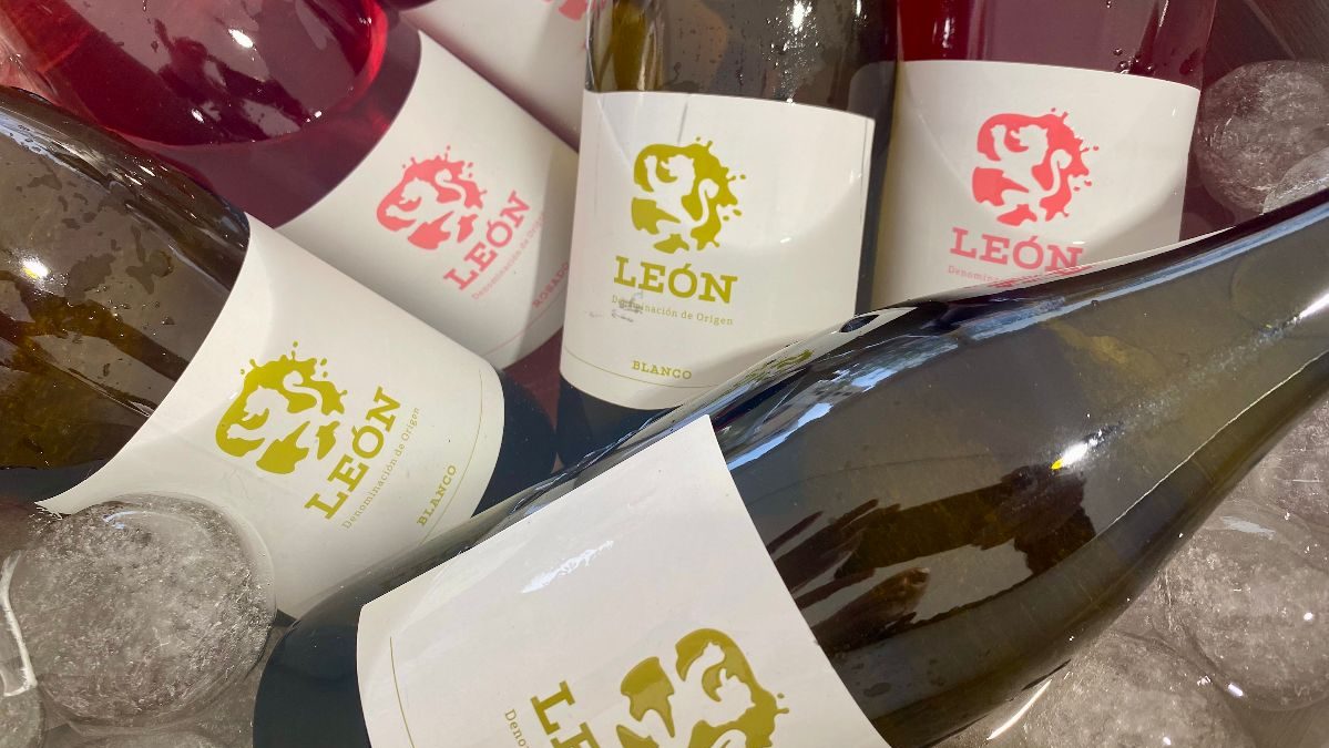 Botellas de vino de la DO León