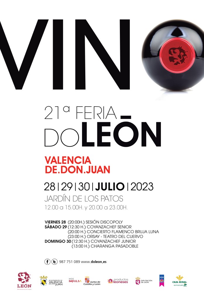 Cartel 21 Feria del Vino de Valencia de Don Juan